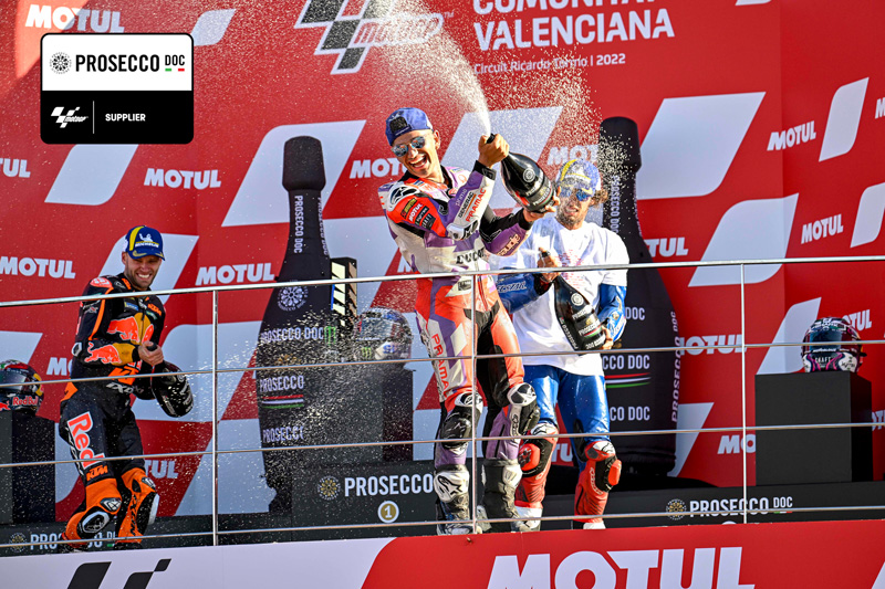 Podio-MotoGP-Valencia-2022 prosecco doc