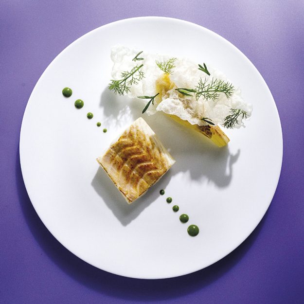 Branzino d'amo finocchio vaniglia arselle