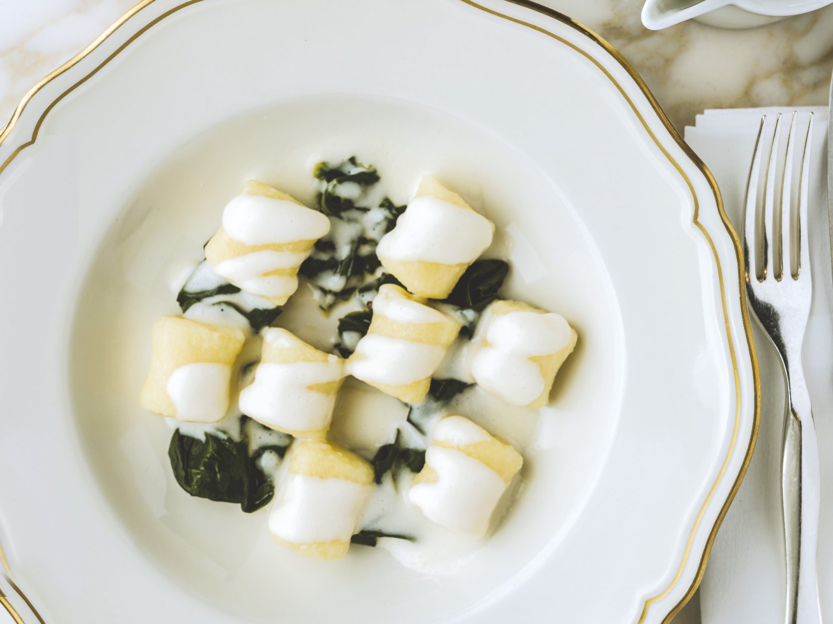 gnocchi di patate bietoline e asiago