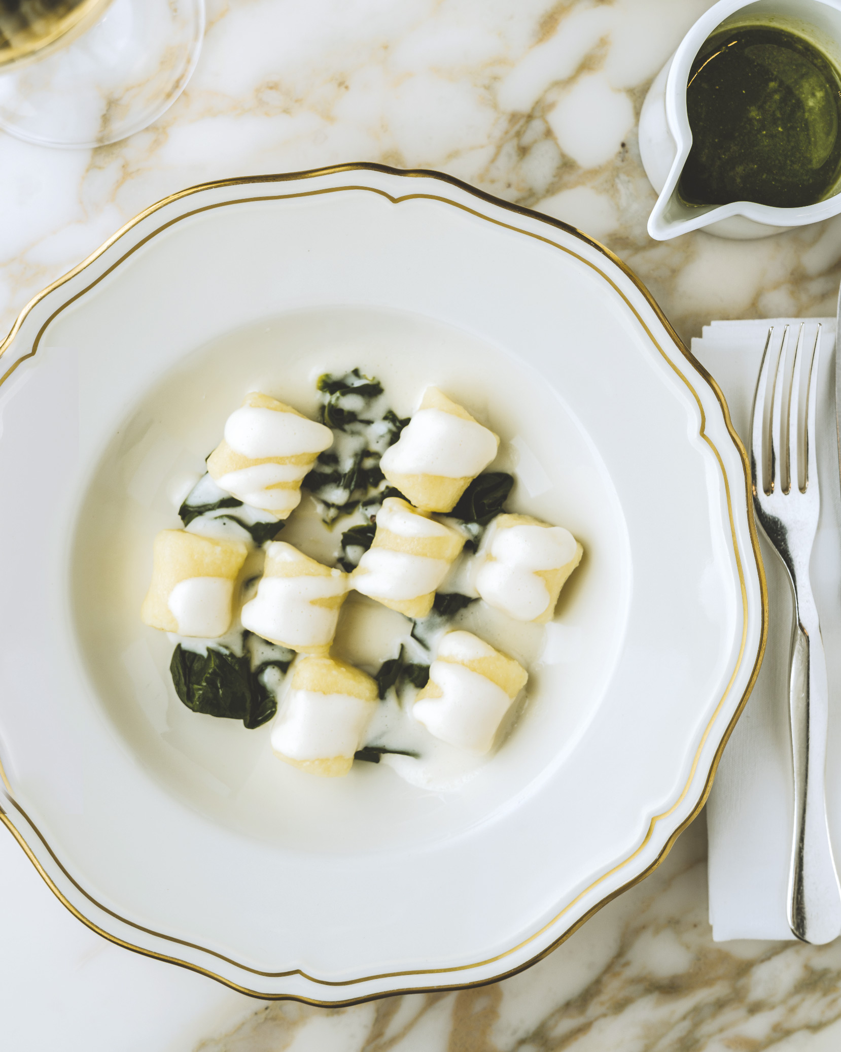 gnocchi di patate bietoline e asiago