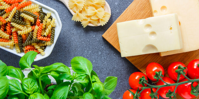 top-view Export agroalimentare Made in Italy