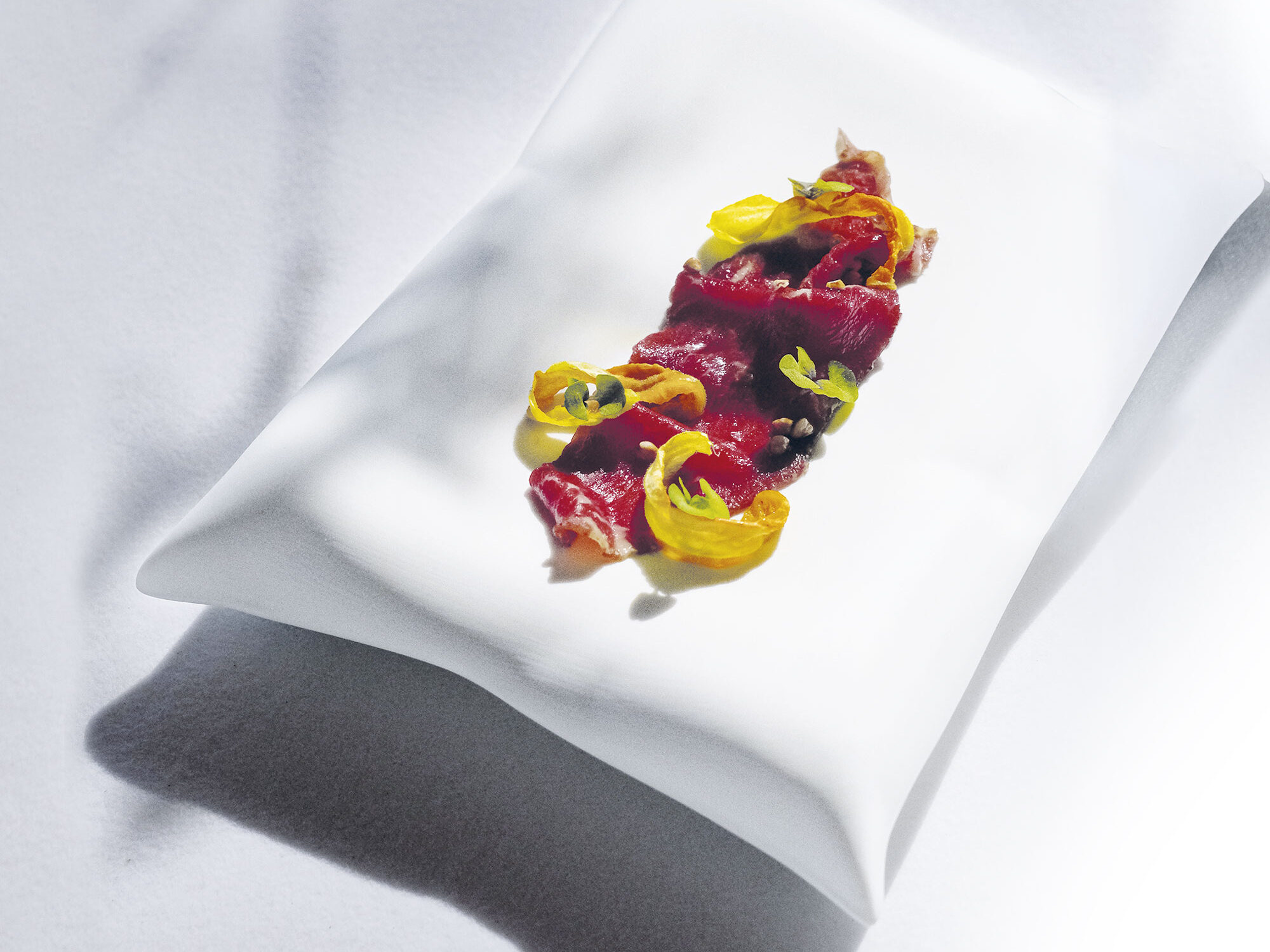 Carpaccio di manzo fumè