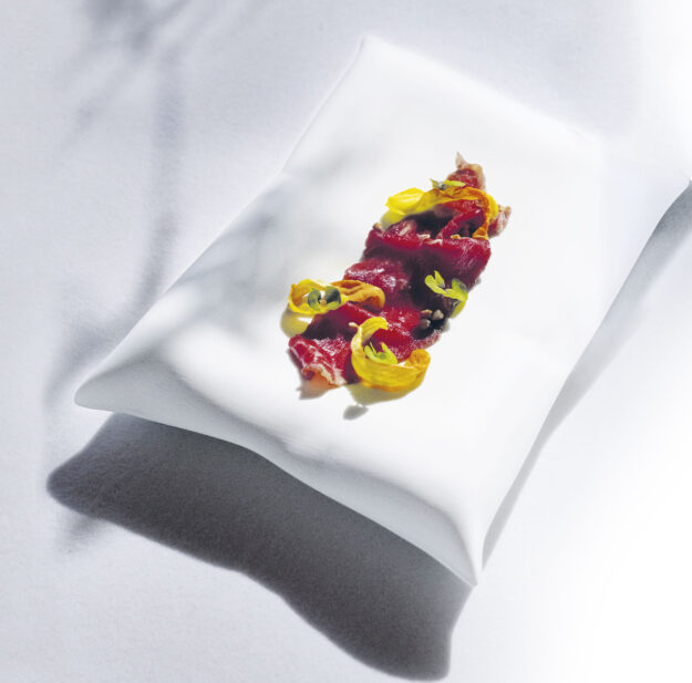 Carpaccio di manzo fumè