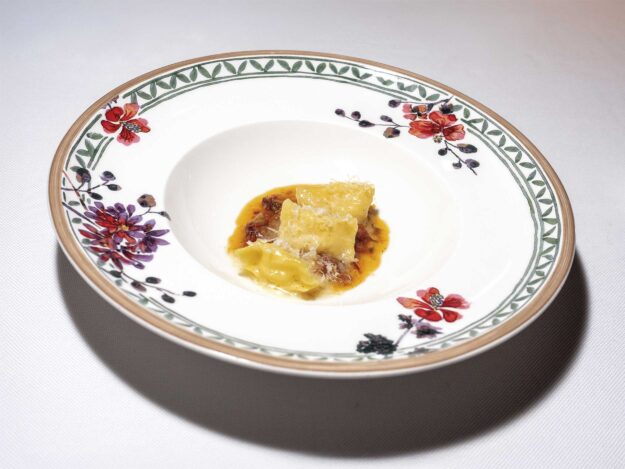 Plin di Parmigiano, zampina rifatta alla fiorentina