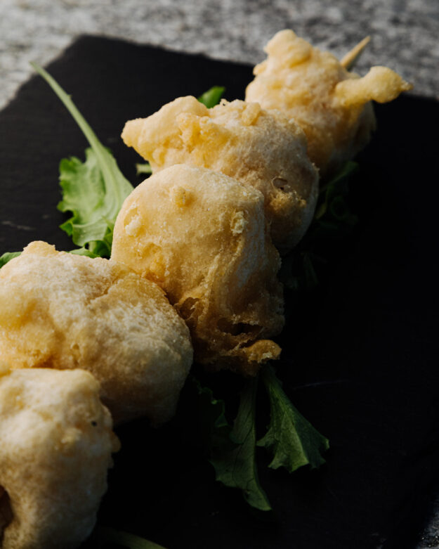 Fontina in tempura