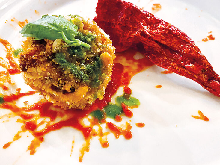 Cubi di parmigiana di melanzane croccanti