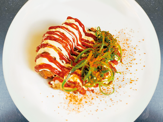 Okonomiyaki di ventrigli, nello stile di Hiroshima