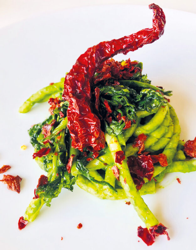 Fusilli avellinesi con broccoli aprilatici e peperone crusco