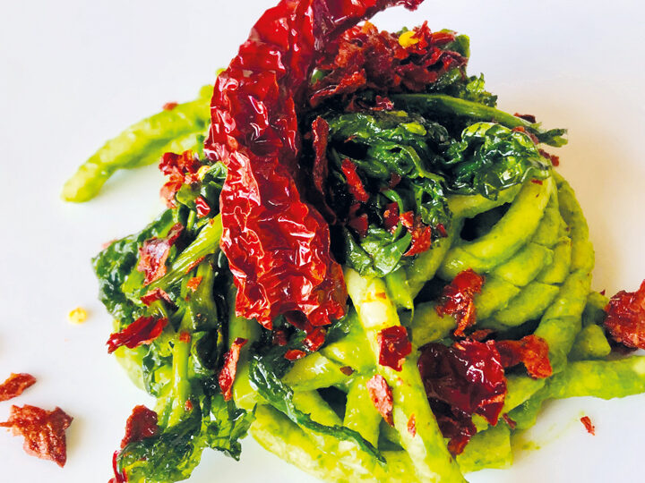 Fusilli avellinesi con broccoli aprilatici e peperone crusco