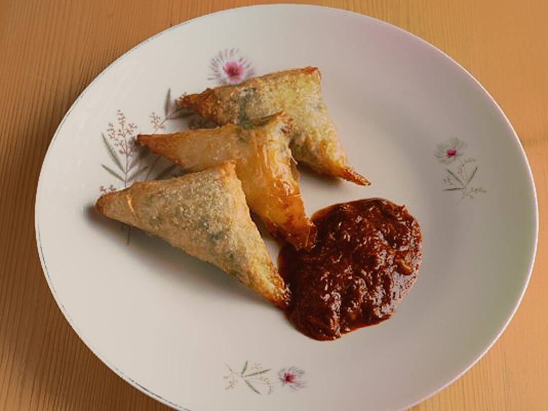 Ravioli fritti al tuccu genovese