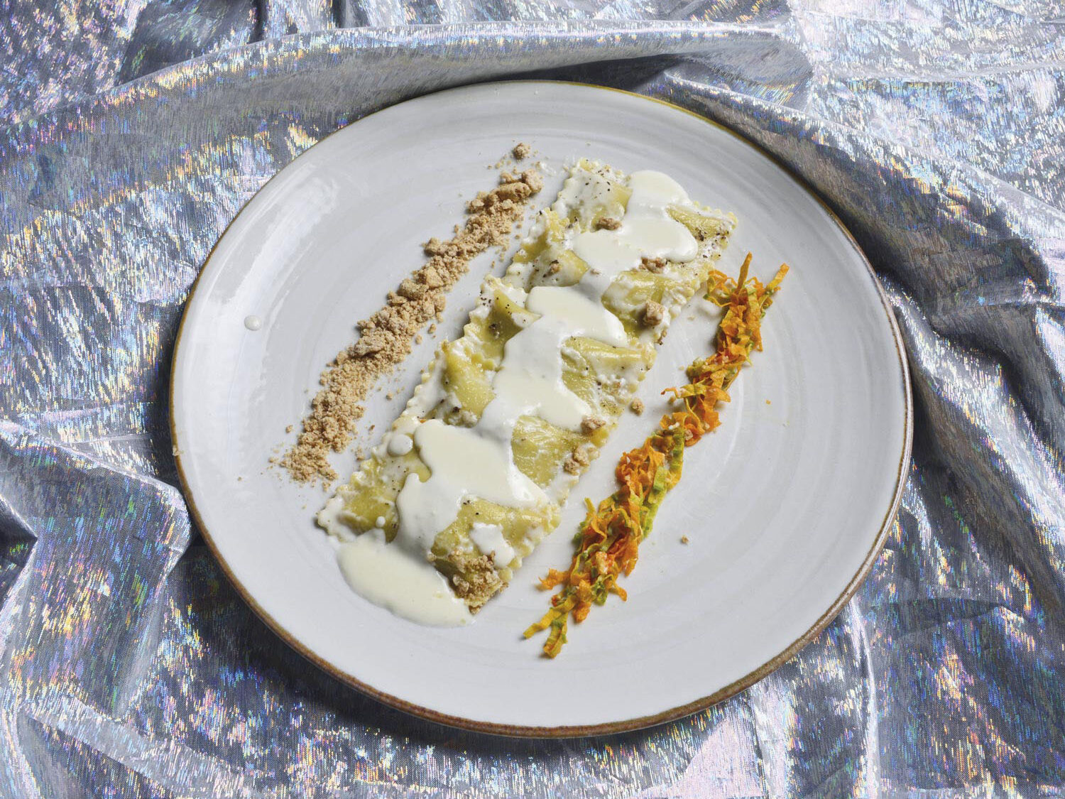 Bauletti® con stracotto al barolo DOCG con fonduta di taleggio