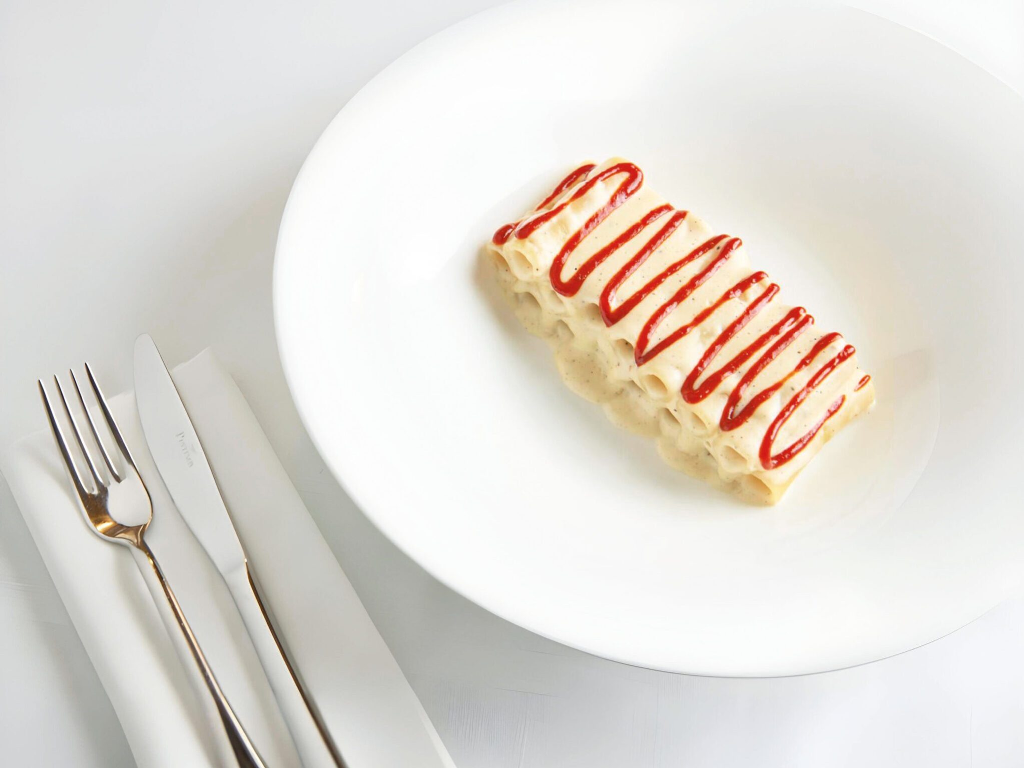 Candela “Selezione Gentile” cacio e pepe con ketchup di peperone crusco