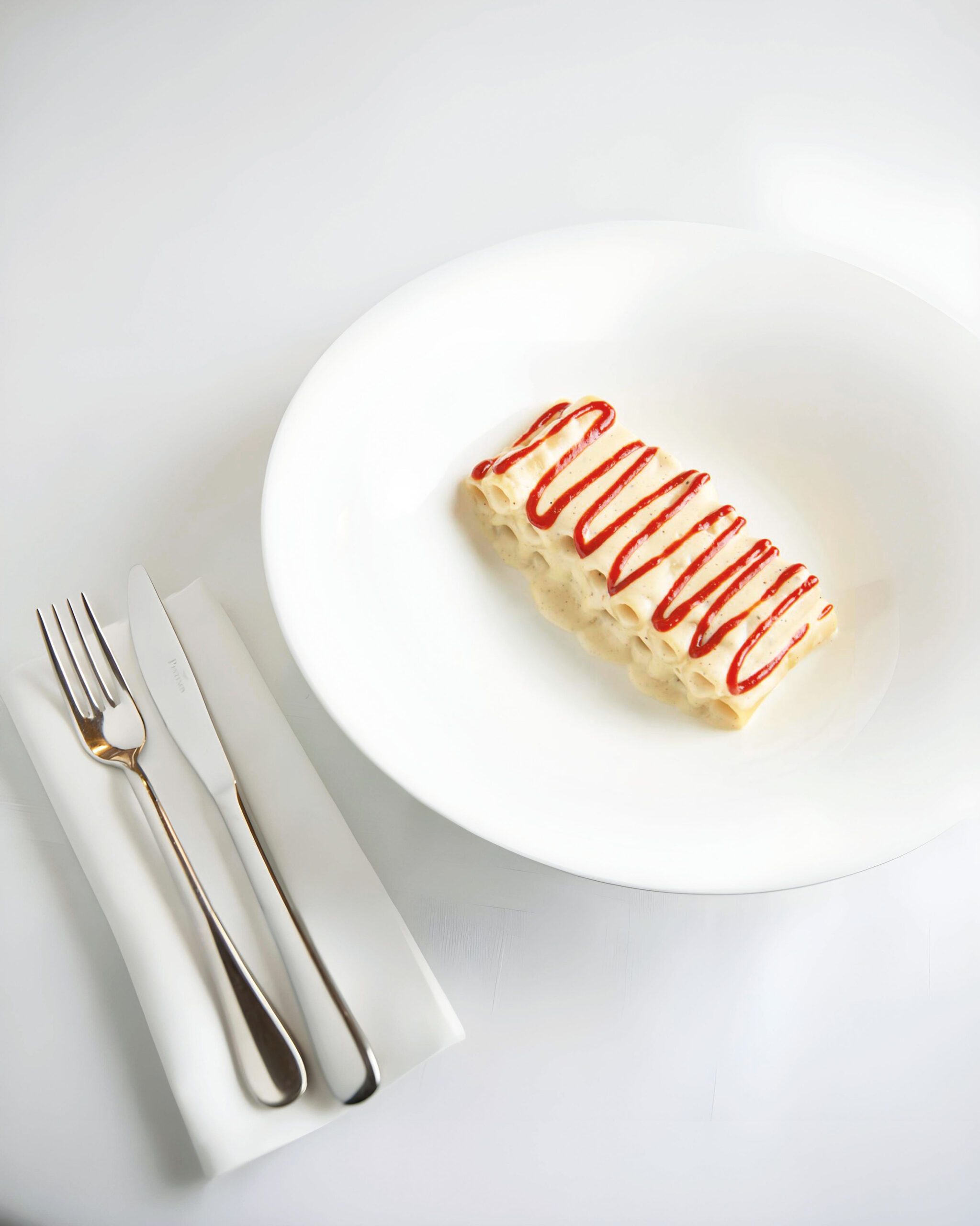 Candela “Selezione Gentile” cacio e pepe con ketchup di peperone crusco