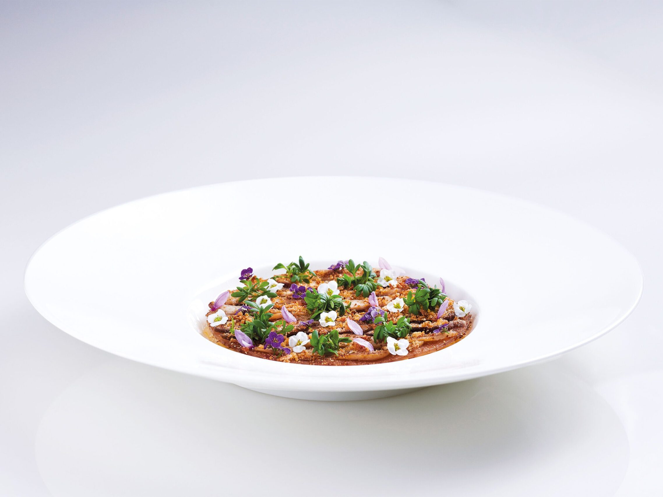 Spugnole con beurre blanc allo shio koji e riso