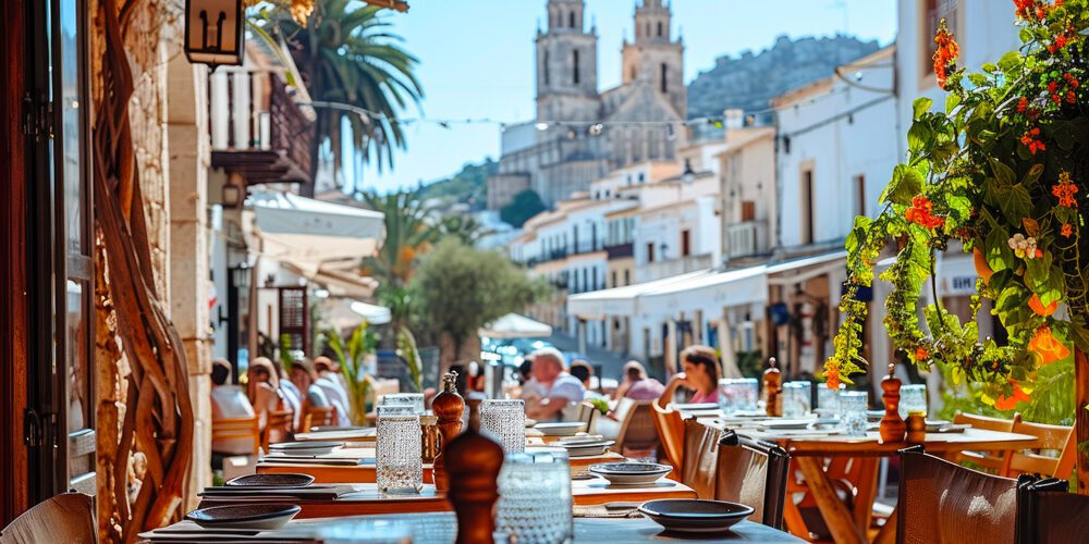 restaurants-ibiza-town-with-cathedral-background-balearic-islands I migliori mercati in Europa